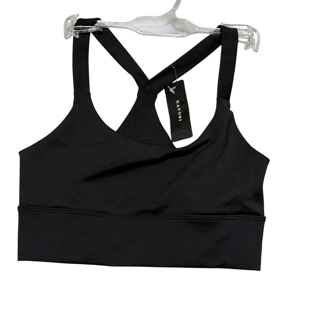 Natori Impulse Sports Bra Women XS Black Activewear Yoga Gym 7583293 - Picture 1 of 8